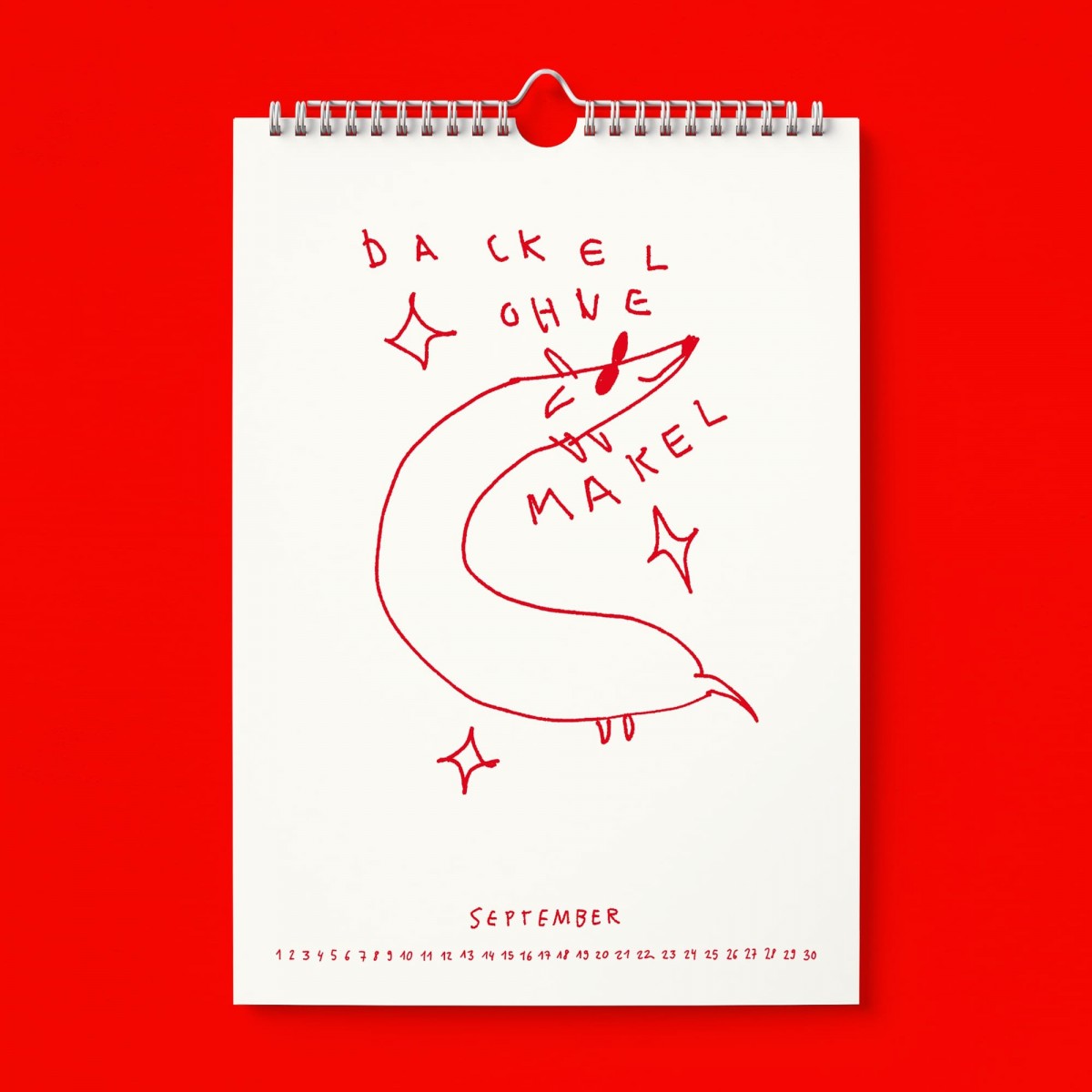 "Richtig auf Zackel durch 2026" Kalender by Gianluca Scigliano