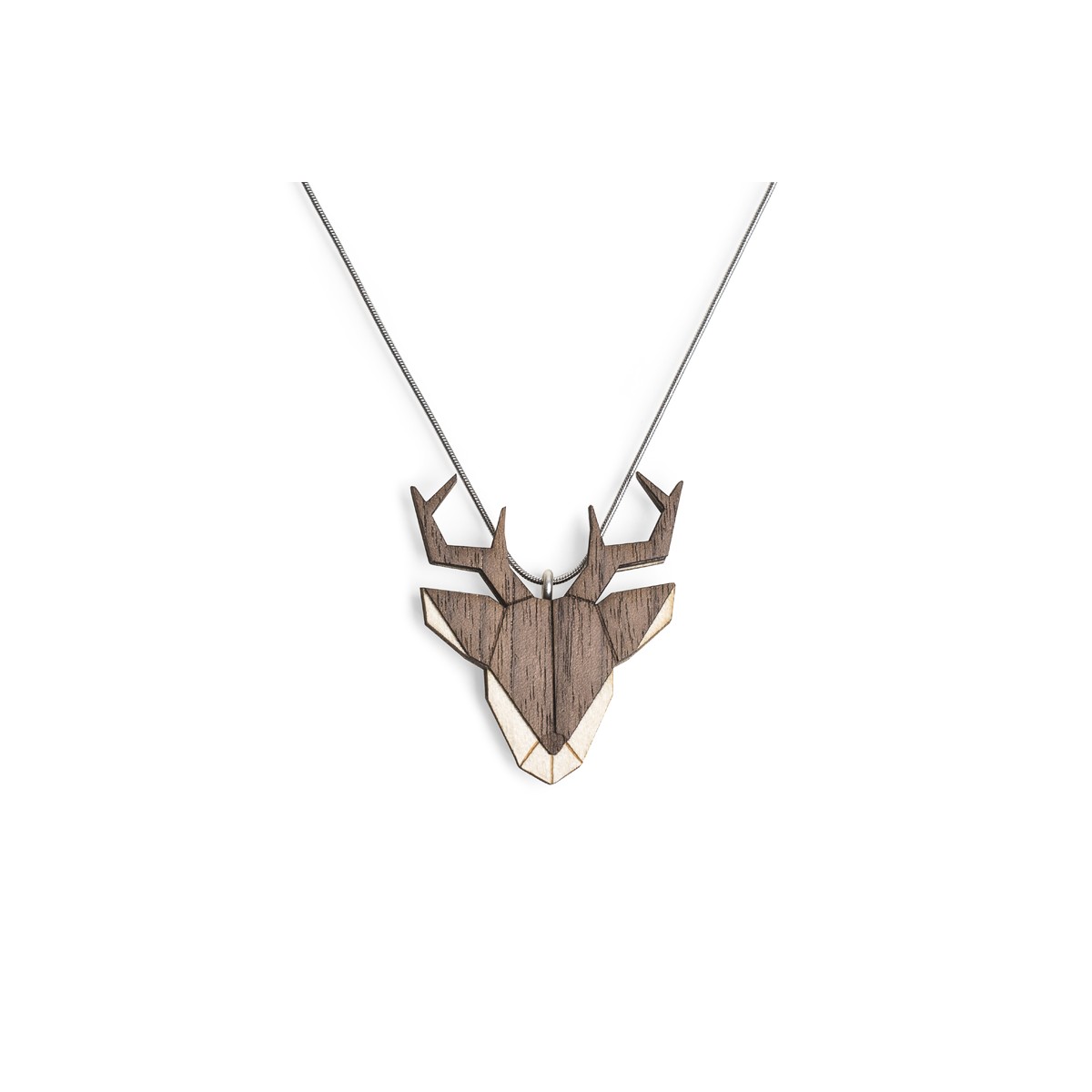 BeWooden Halskette mit Anhänger mit Tiermotiv "Deer Pendant"