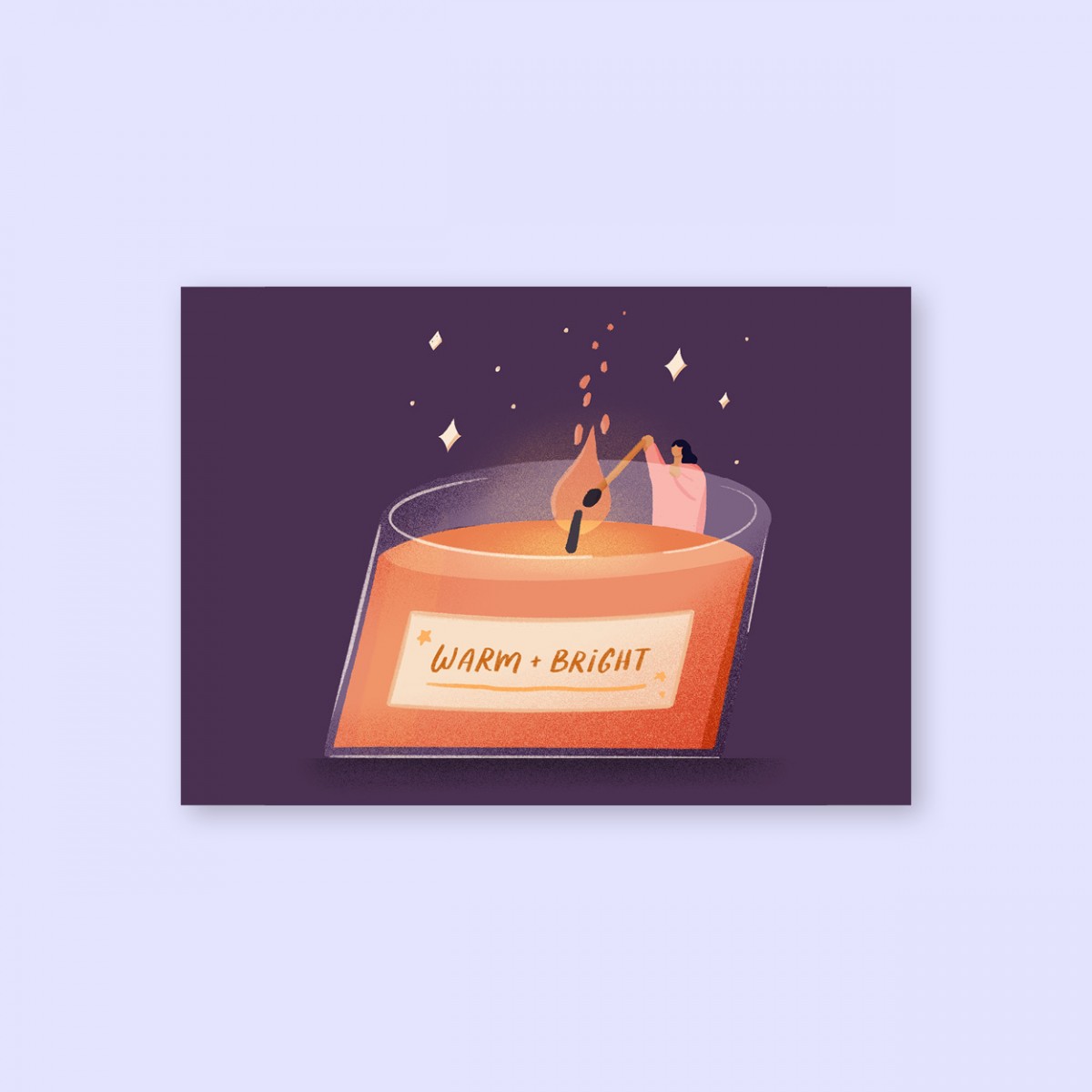 Warm + Bright / Postkarte A6 / Svea Hansohn Illustration