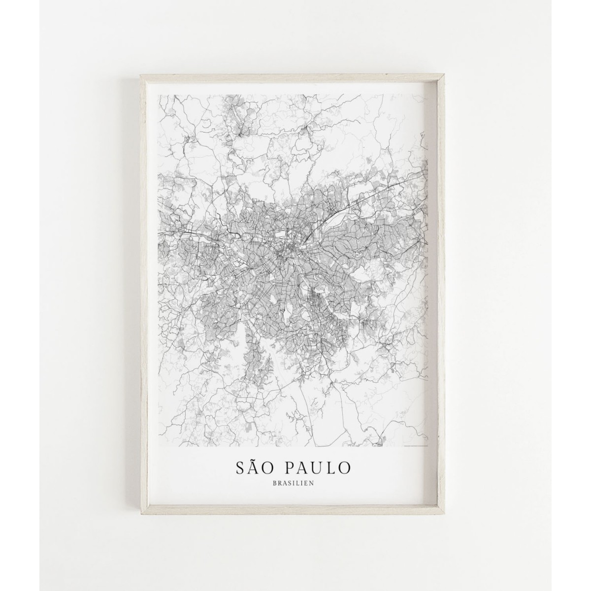 SÃO PAULO als hochwertiges Poster im skandinavischen Stil von Skanemarie