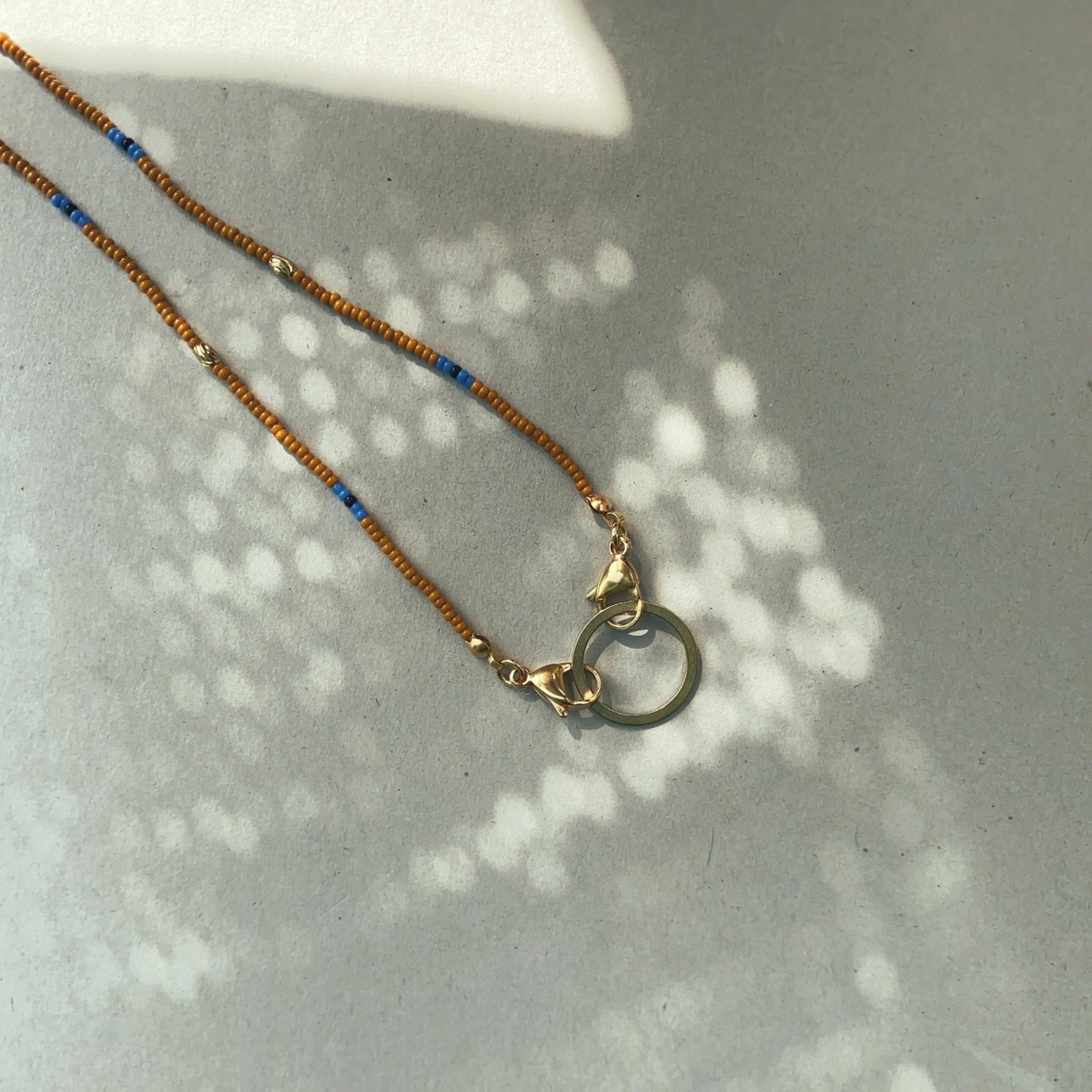 IDA PING JEWELRY // Brillenkette aus Miyuki Glasperlen // Terra