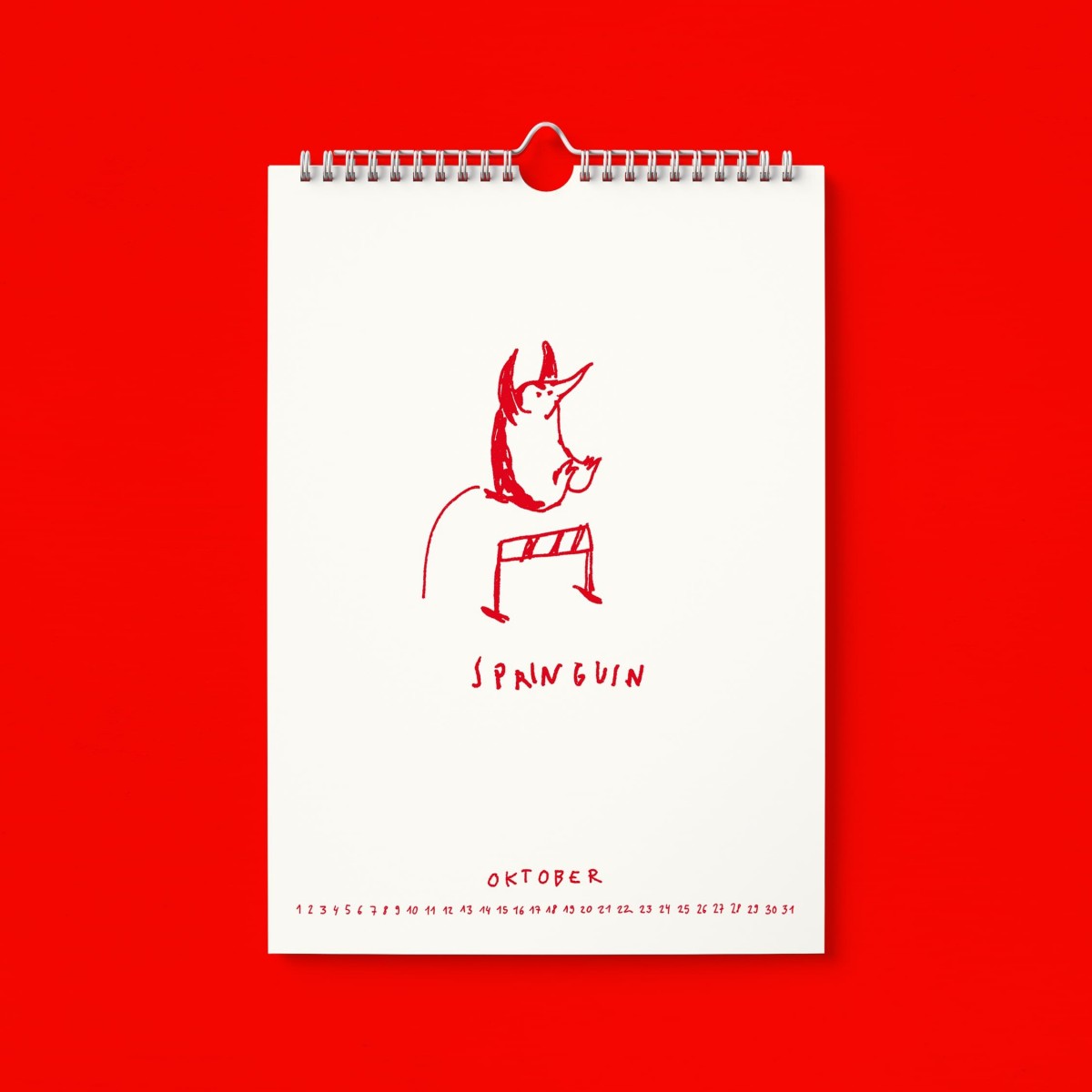 "Ich glaub ich Spinnguin! Schon 2026?!" Kalender by Gianluca Scigliano