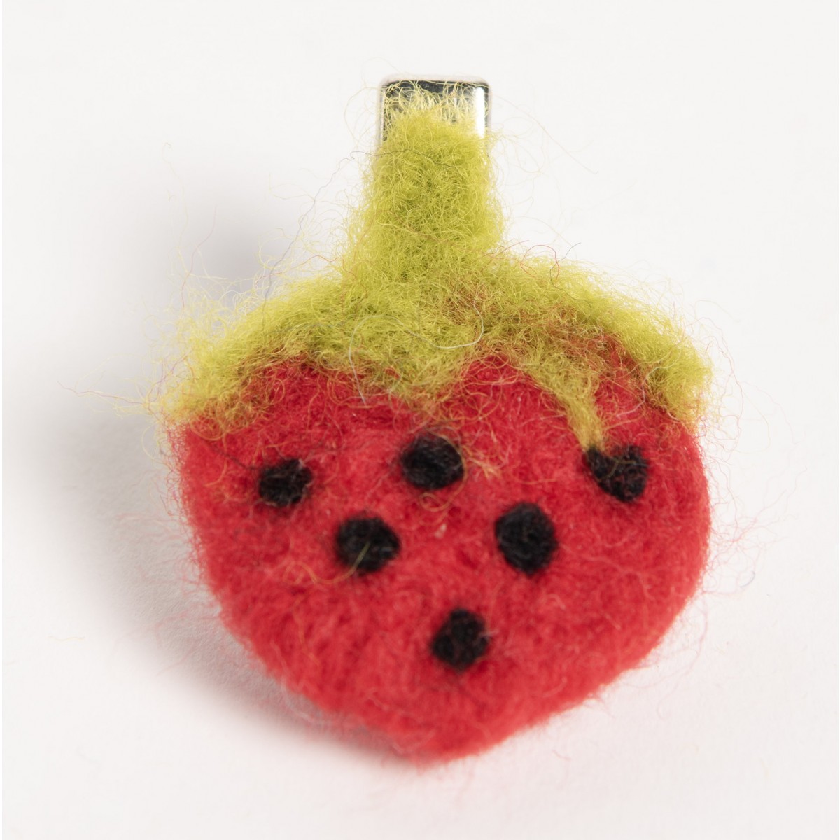 Erdbeere - Haarspange aus Filz von Ettmoln