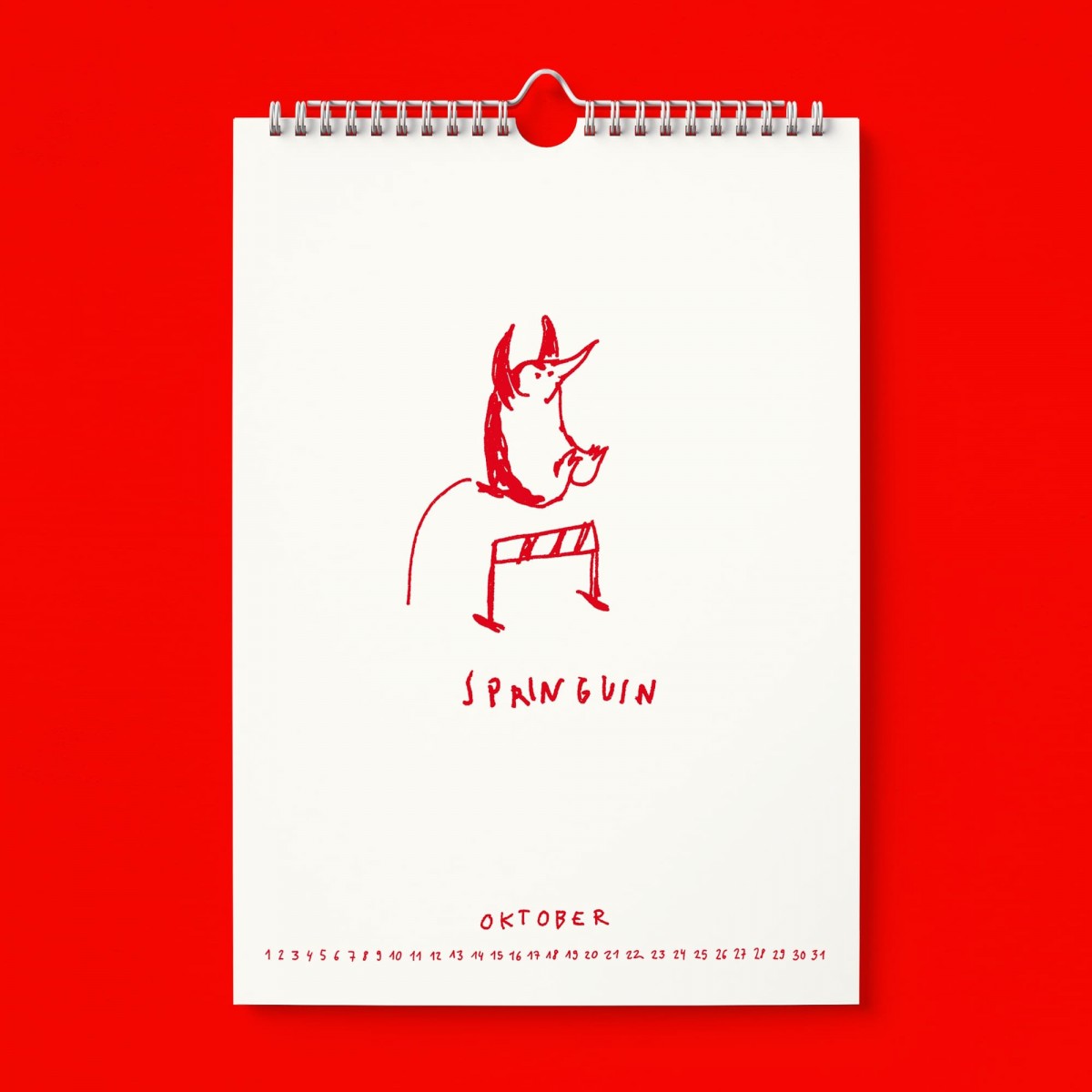 "Ich glaub ich Spinnguin! Schon 2026?!" Kalender by Gianluca Scigliano