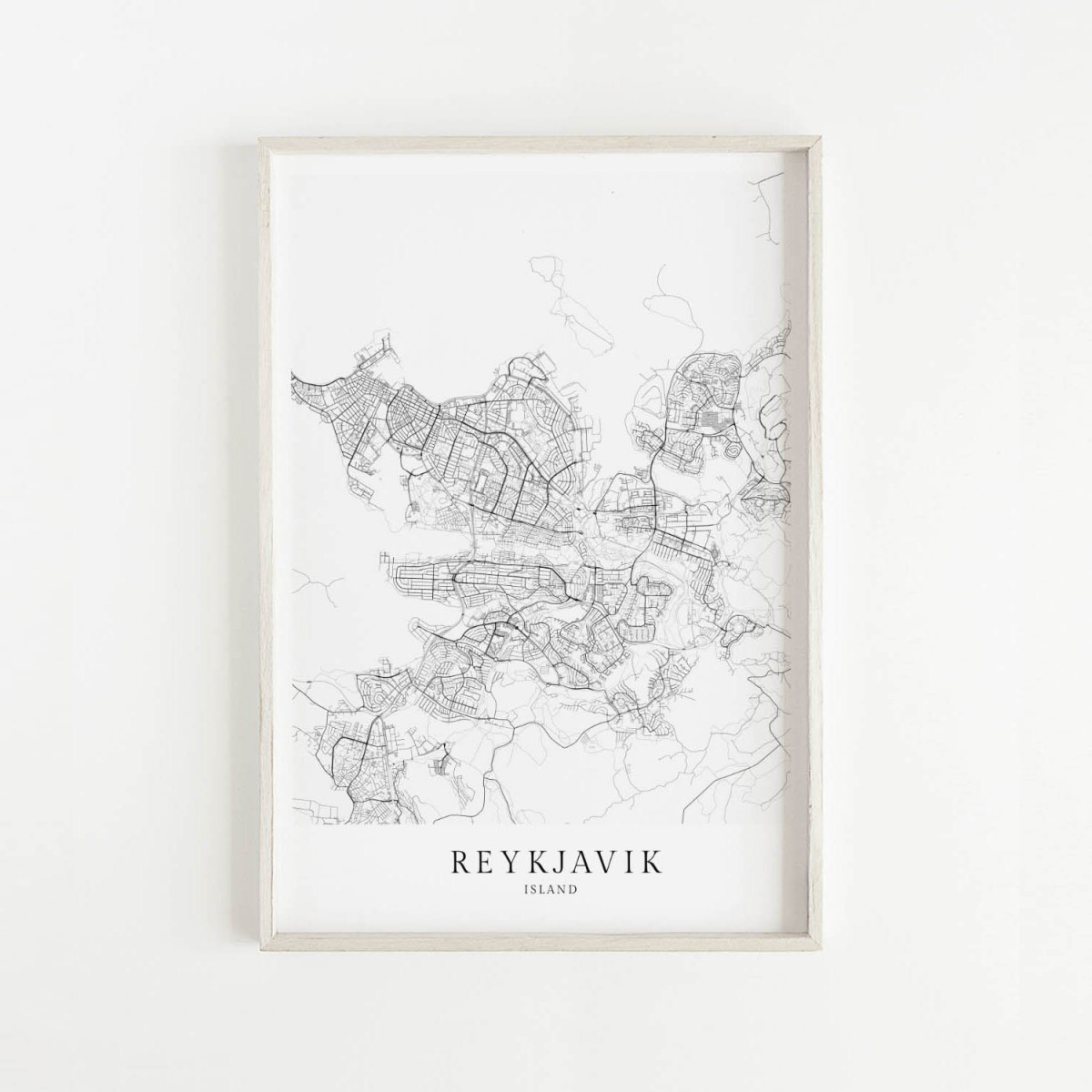 REYKJAVÍK als hochwertiges Poster im skandinavischen Stil von Skanemarie +++ Geschenkidee