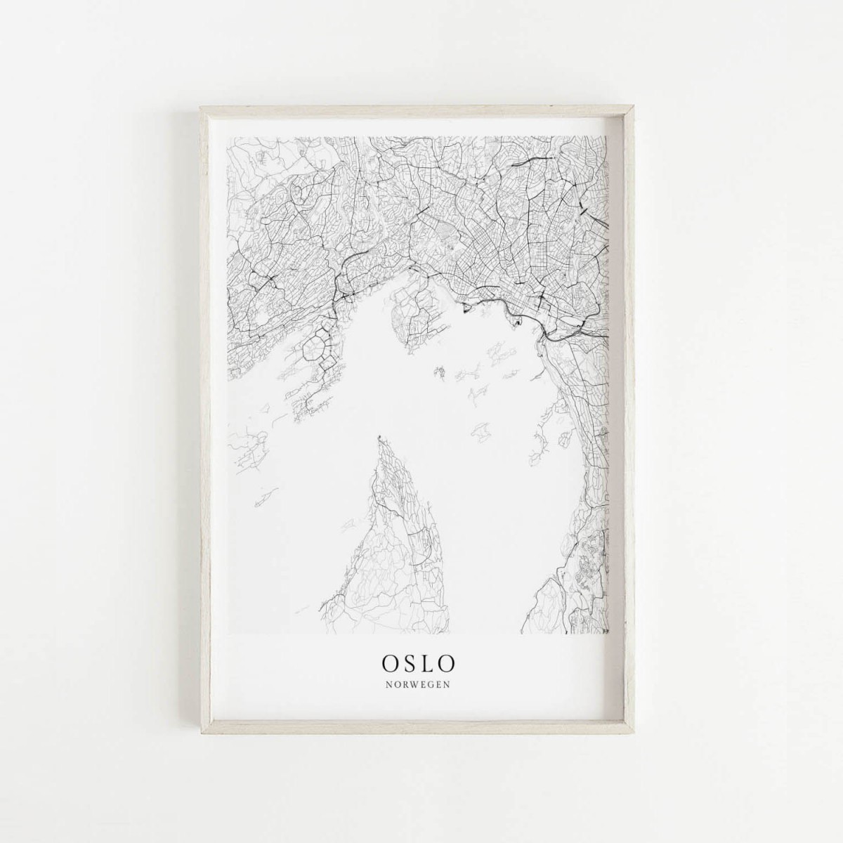 OSLO als hochwertiges Poster im skandinavischen Stil von Skanemarie +++ Geschenkidee