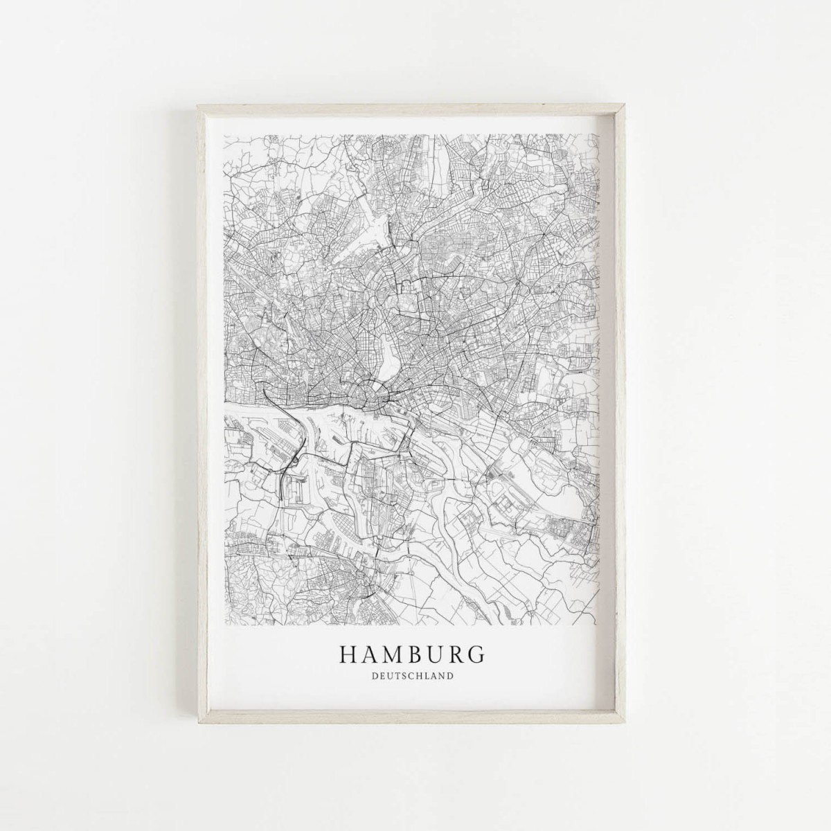 HAMBURG als hochwertiges Poster im skandinavischen Stil von Skanemarie +++ Geschenkidee
