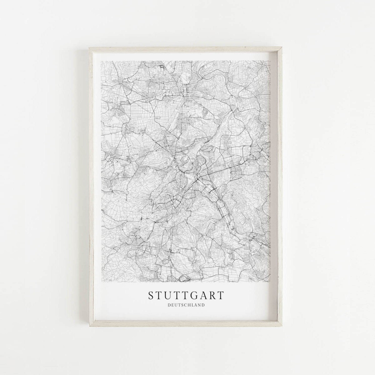 STUTTGART als hochwertiges Poster im skandinavischen Stil von Skanemarie +++ Geschenkidee