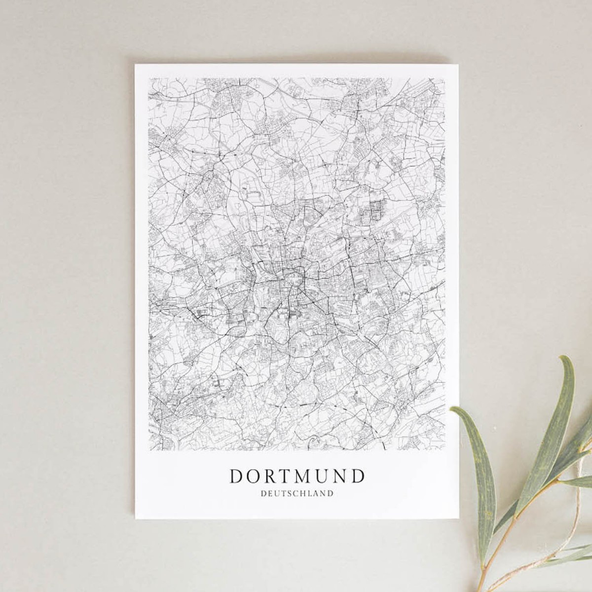 Dortmund als hochwertiges Poster im skandinavischen Stil von Skanemarie