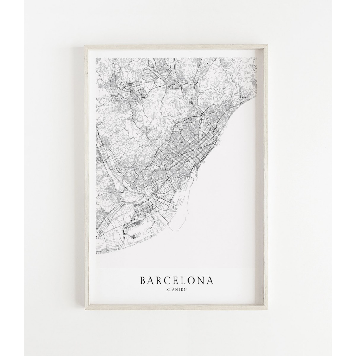 BARCELONA als hochwertiges Poster im skandinavischen Stil von Skanemarie