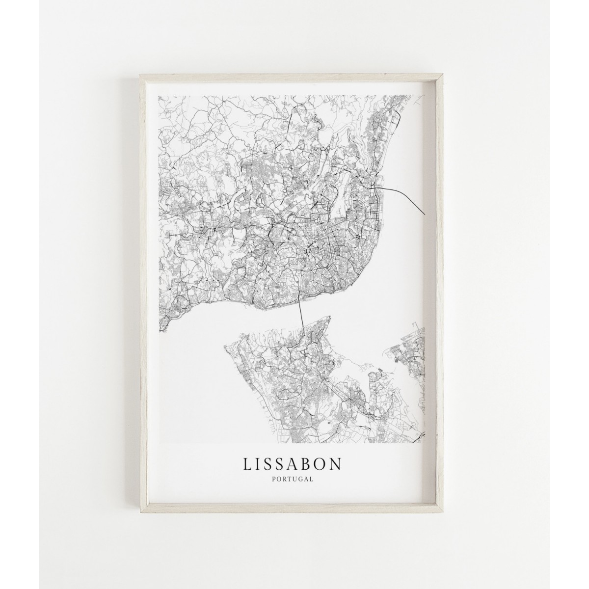 LISSABON als hochwertiges Poster im skandinavischen Stil von Skanemarie