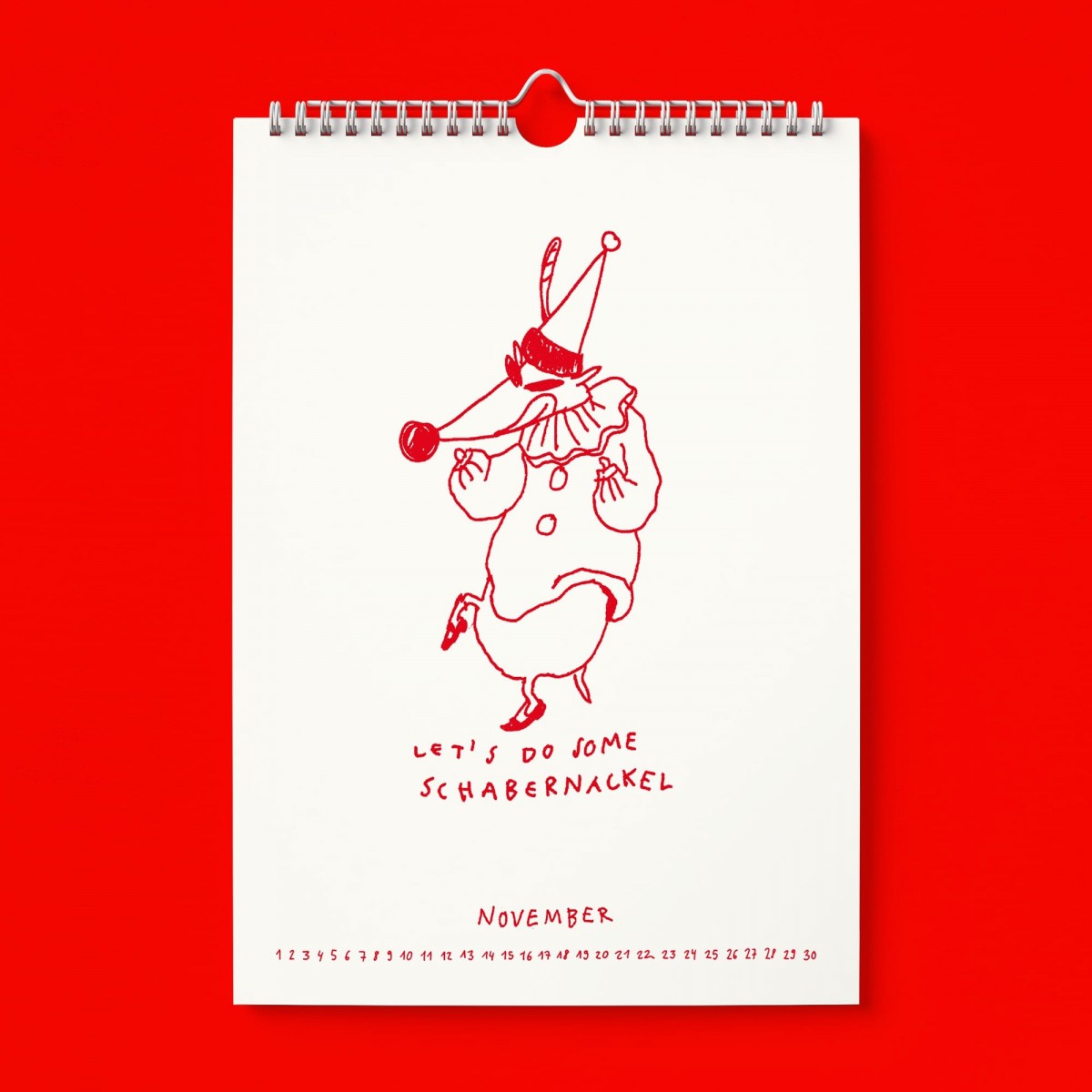 "Richtig auf Zackel durch 2026" Kalender by Gianluca Scigliano