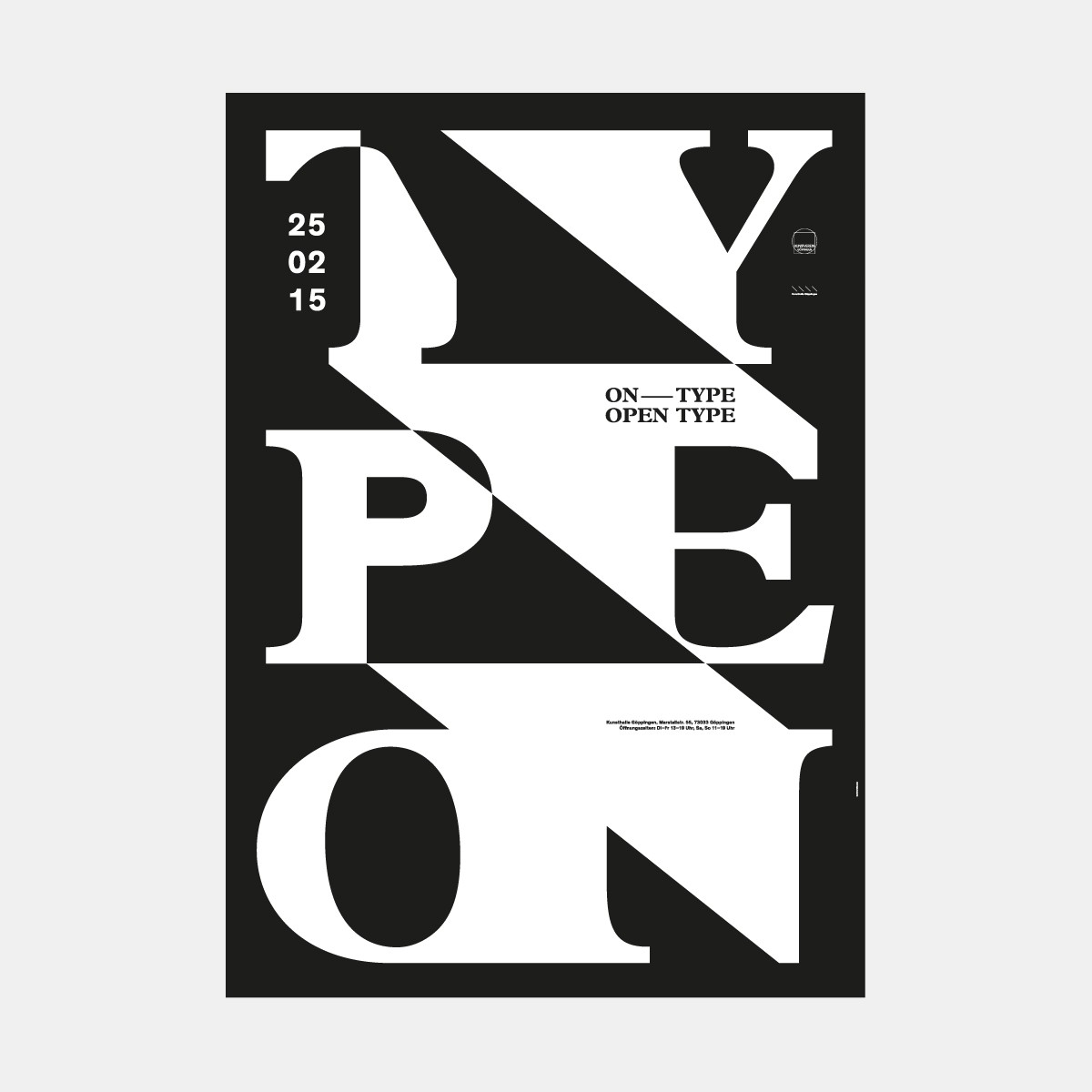 hinzkunst Plakat „On Type | Open Type“ DIN A1