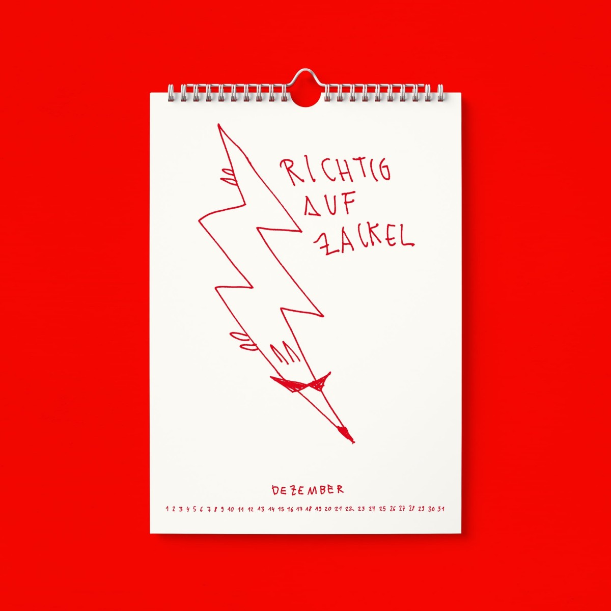"Richtig auf Zackel durch 2026" Kalender by Gianluca Scigliano