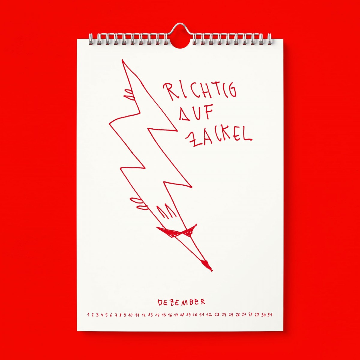 "Richtig auf Zackel durch 2026" Kalender by Gianluca Scigliano