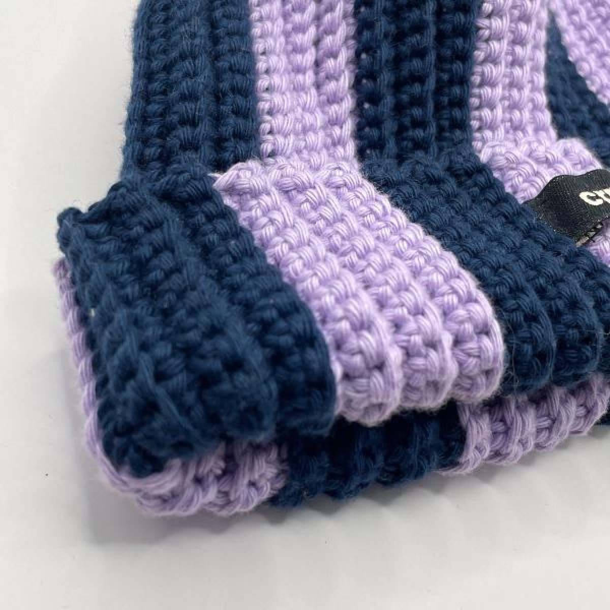Two-Tone Beanie - bold & cozy