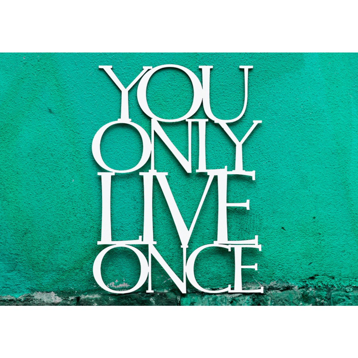 You Only Live Once, 56x42cm