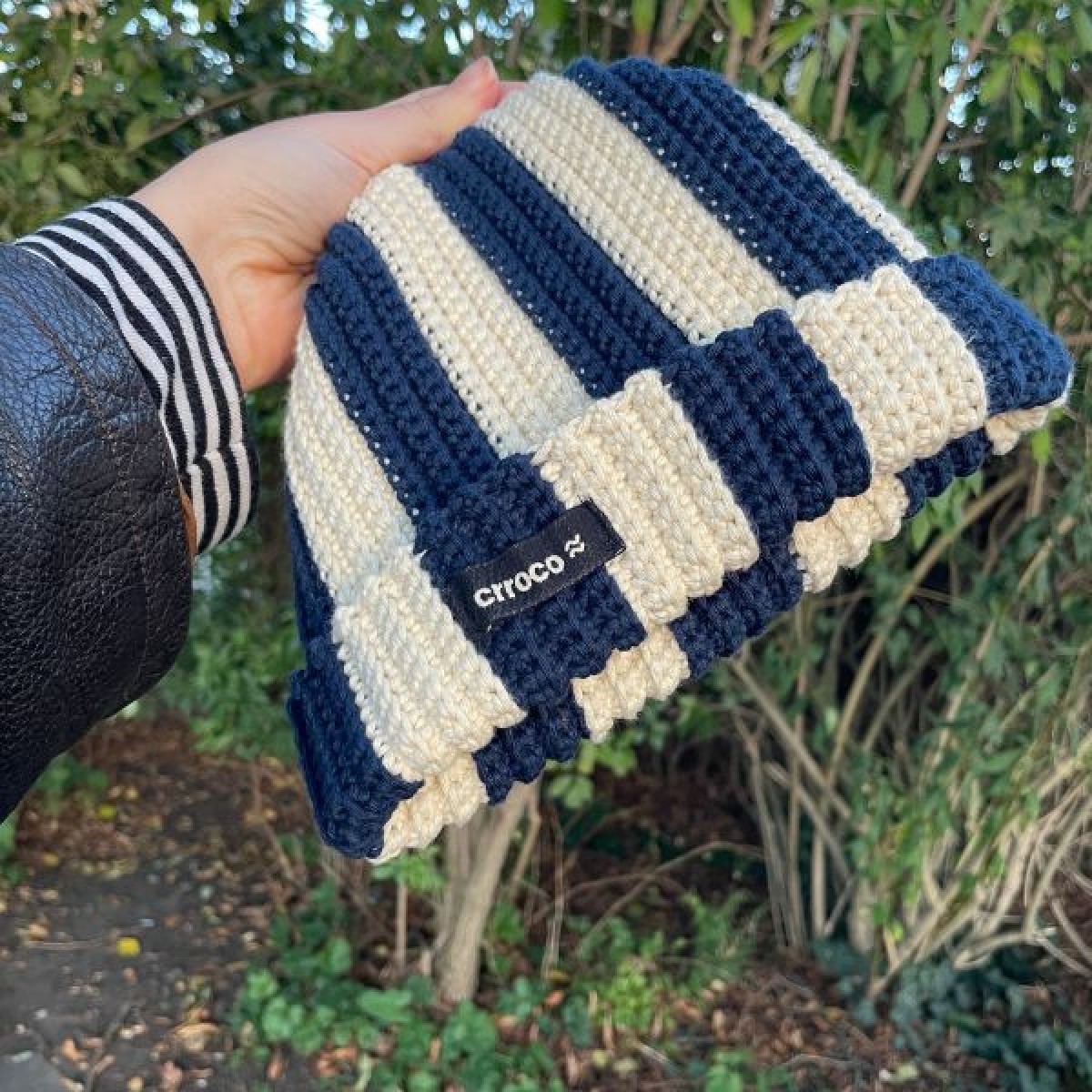 Two-Tone Beanie - bold & cozy