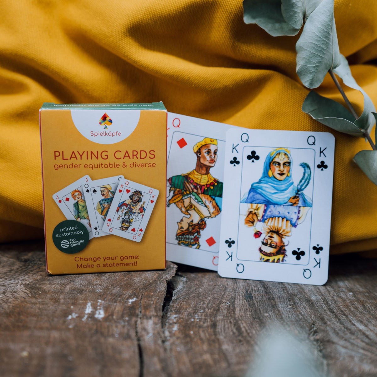Spielköpfe – Playing Cards (English version) – gender-equitable, diverse and sustainable