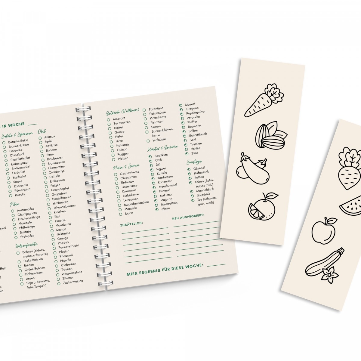 Meine 30+ Pflanzen pro Woche – Planer mit 30 Wochenlisten – FINE FINE STUFF x memoboox