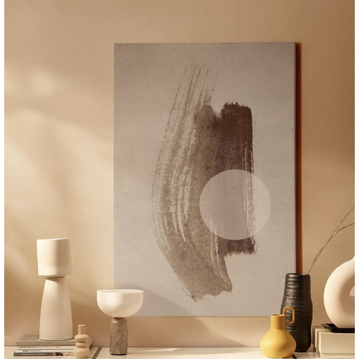 nahili ARTPRINT / POSTER "abstract aquarelle - COFFEE TIME" abstrakte Malerei Kaffee Kunst - Druck (DIN A1/A3 & 50x70cm)