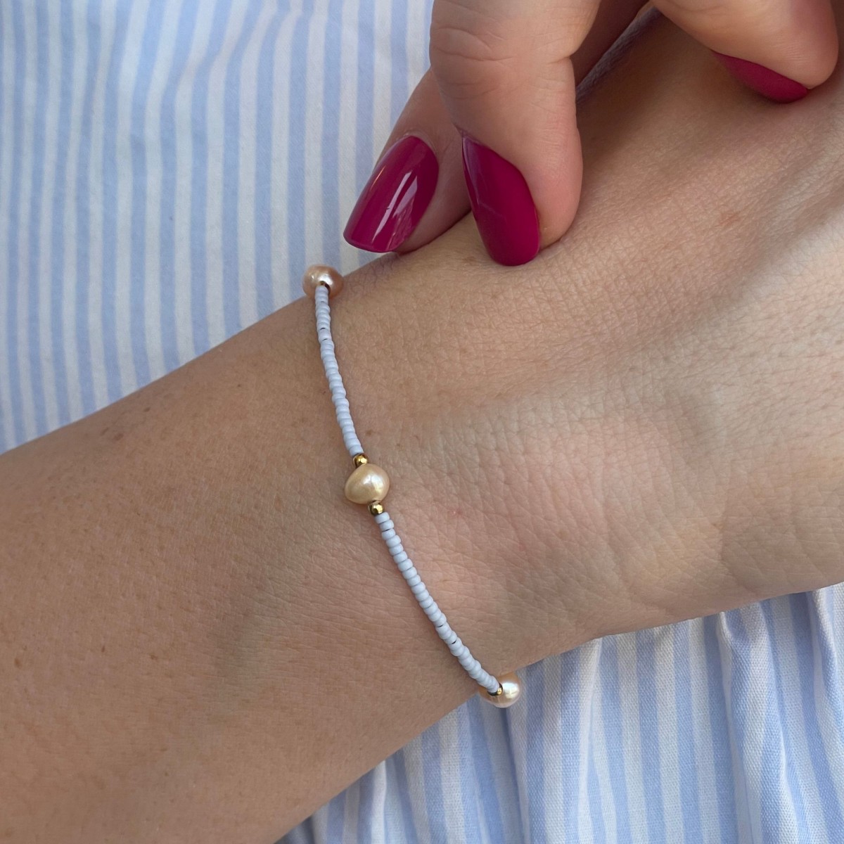 DIY-Set Armband mit Süßwasserperlen I wasserfest & plastikfrei I ever so tiny