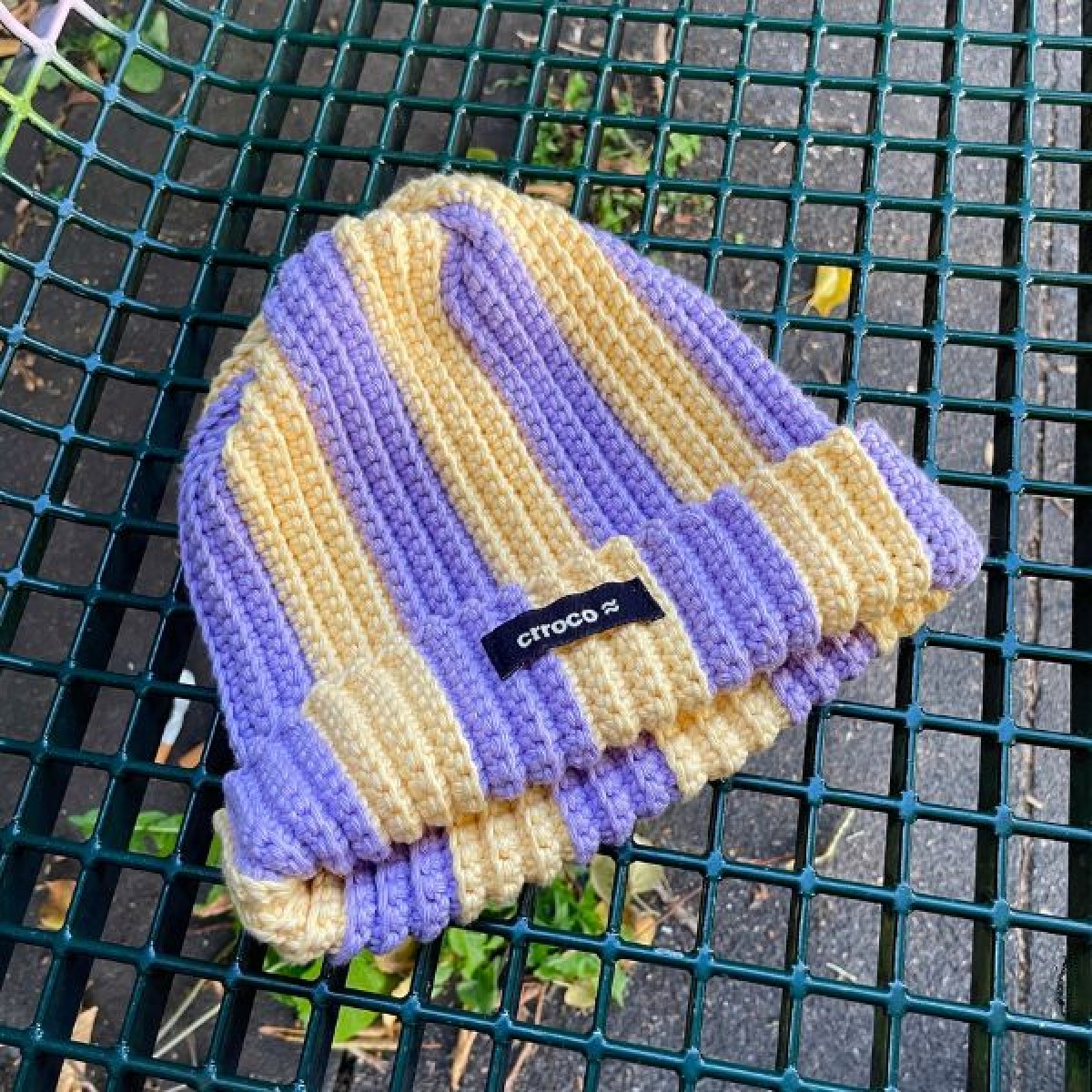 Two-Tone Beanie - bold & cozy