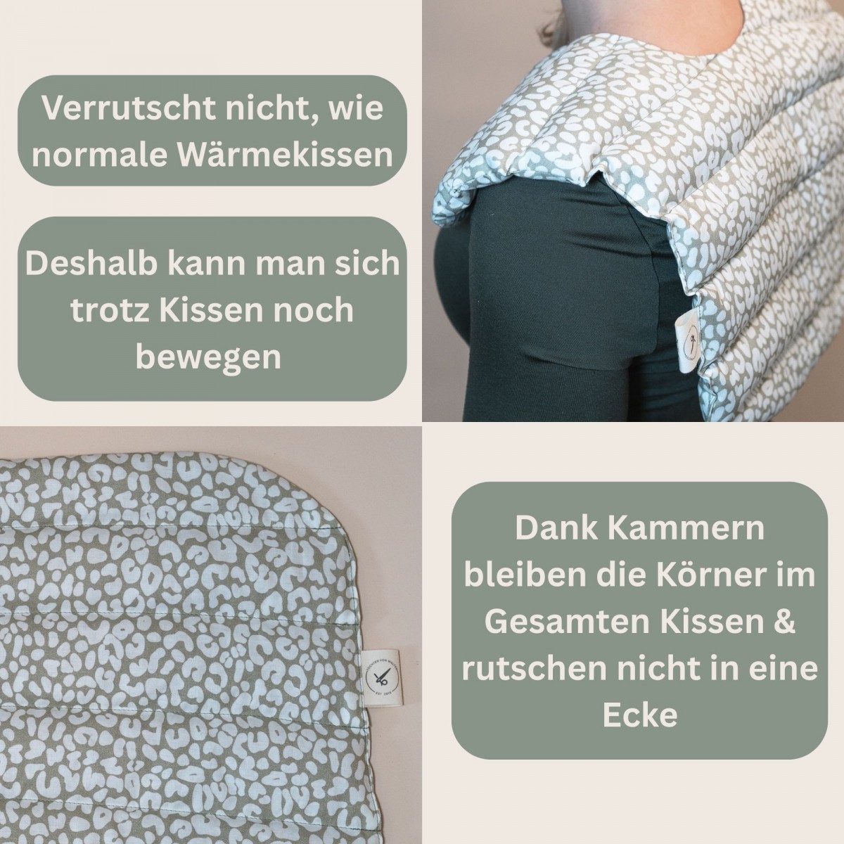 Dinkelkissen für Schulter und Nacken "Leo Salbei" – Tochter von Walter
