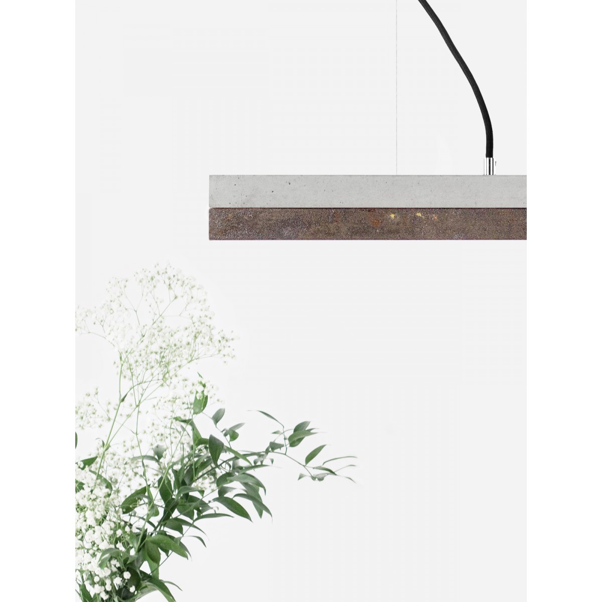 GANTlights - Beton Hängeleuchte [C2]corten Lampe Cortenstahl minimalistisch