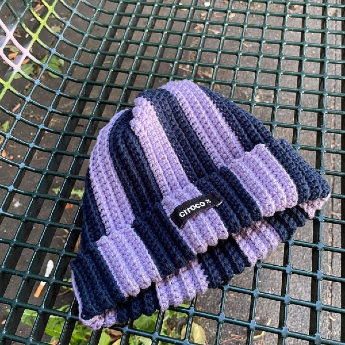 Two-Tone Beanie - bold & cozy