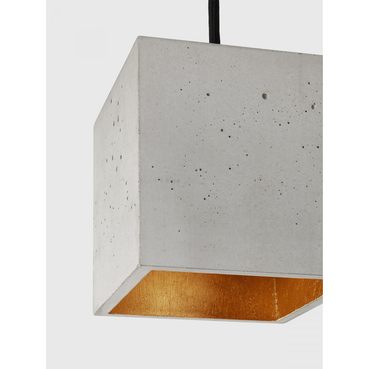 GANTlights - Beton Hängelampe [B1] Lampe Gold minimalistisch