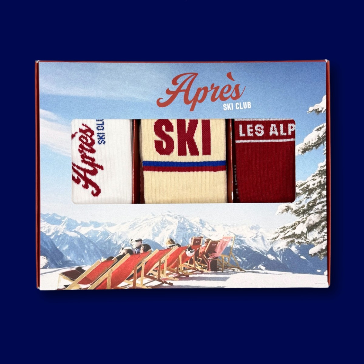 3-PACK SOCKEN APRÈS SKI CLUB, SKI, LES ALPES - No Bad Days Club