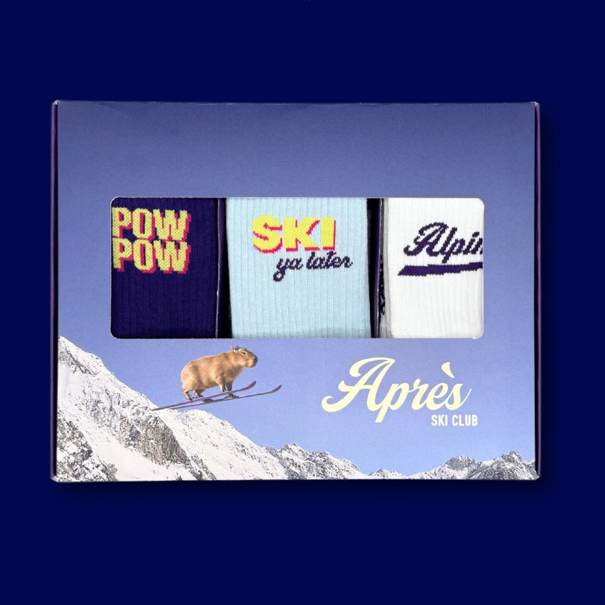 3-PACK SOCKEN POW POW, SKI YA LATER, ALPINE - No Bad Days Club