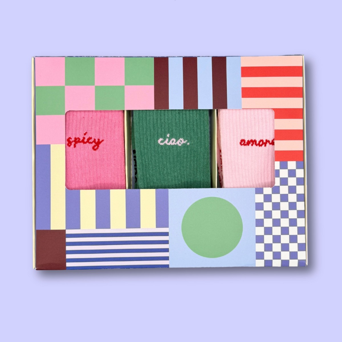 3-PACK SOCKEN SPICY, CIAO., AMORE - No Bad Days Club