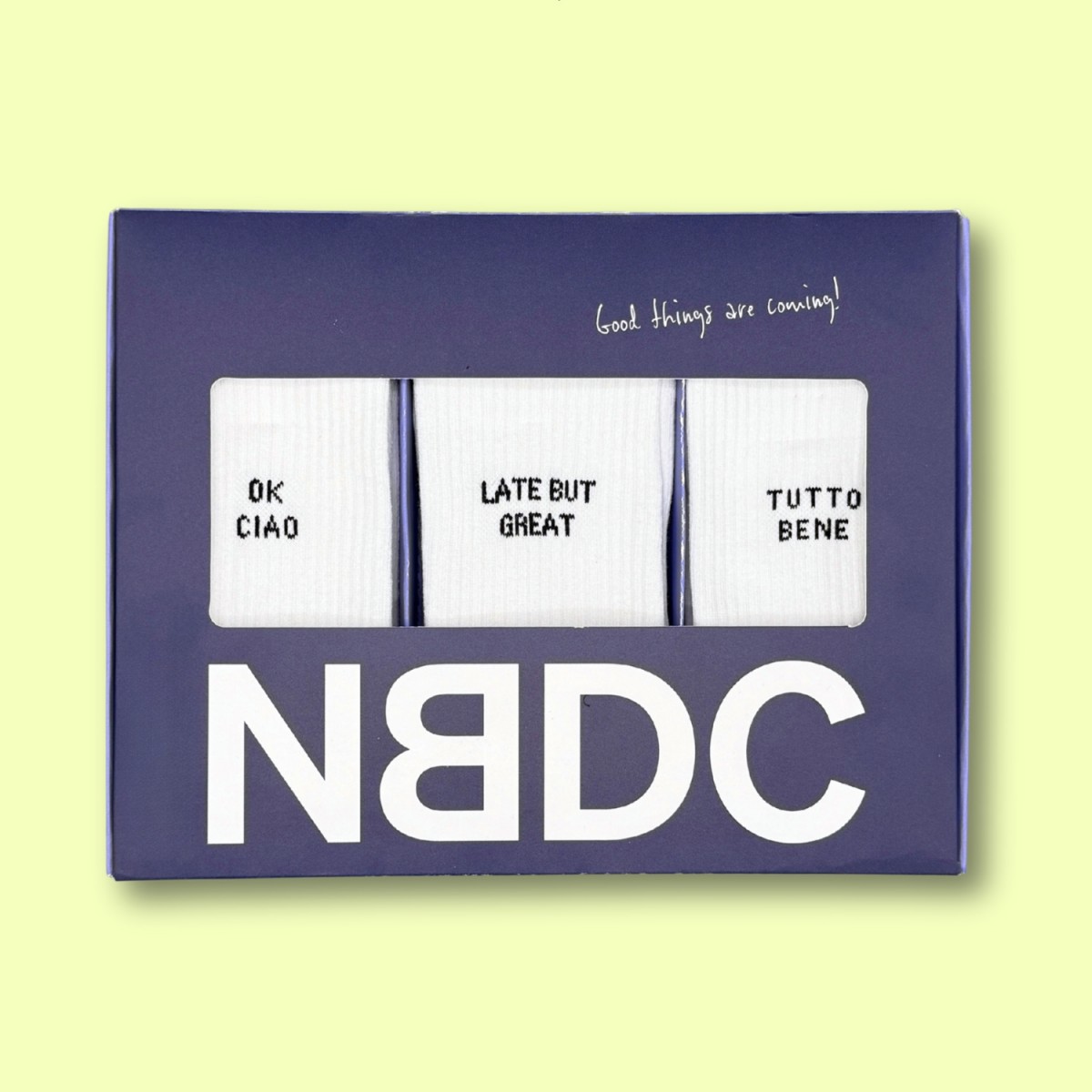 3-PACK SOCKEN OK CIAO, LATE BUT GREAT, TUTTO BENE - No Bad Days Club 