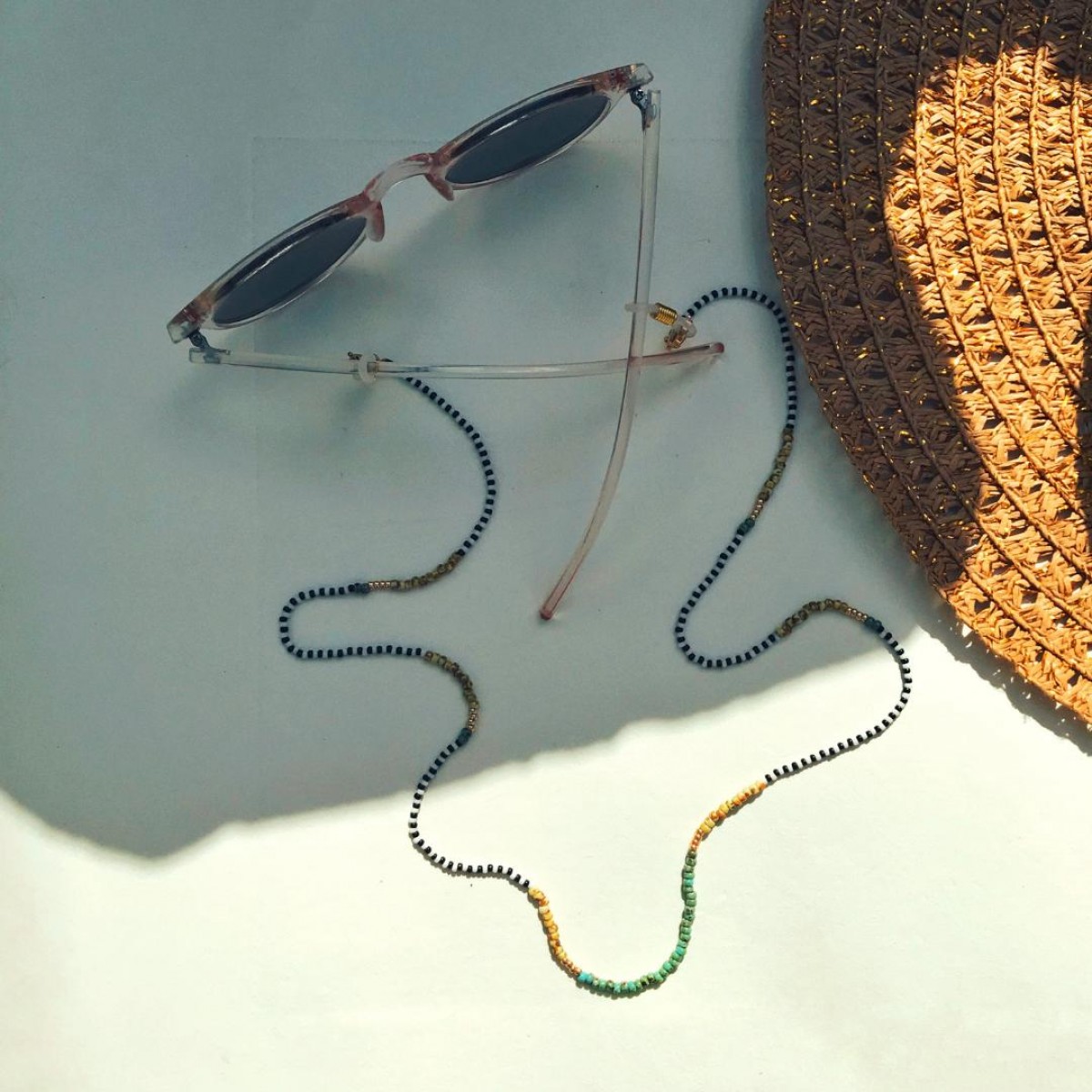 IDA PING JEWELRY // Brillenkette aus Miyuki Glasperlen // Savanna
