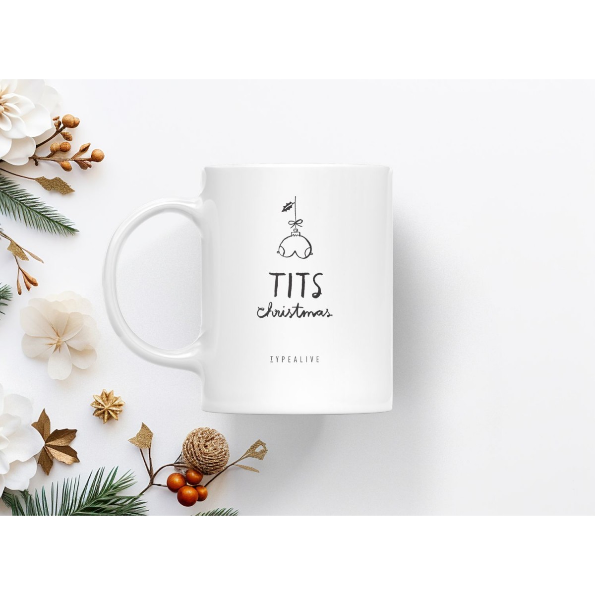 typealive / Tasse aus Keramik / Tits Christmas