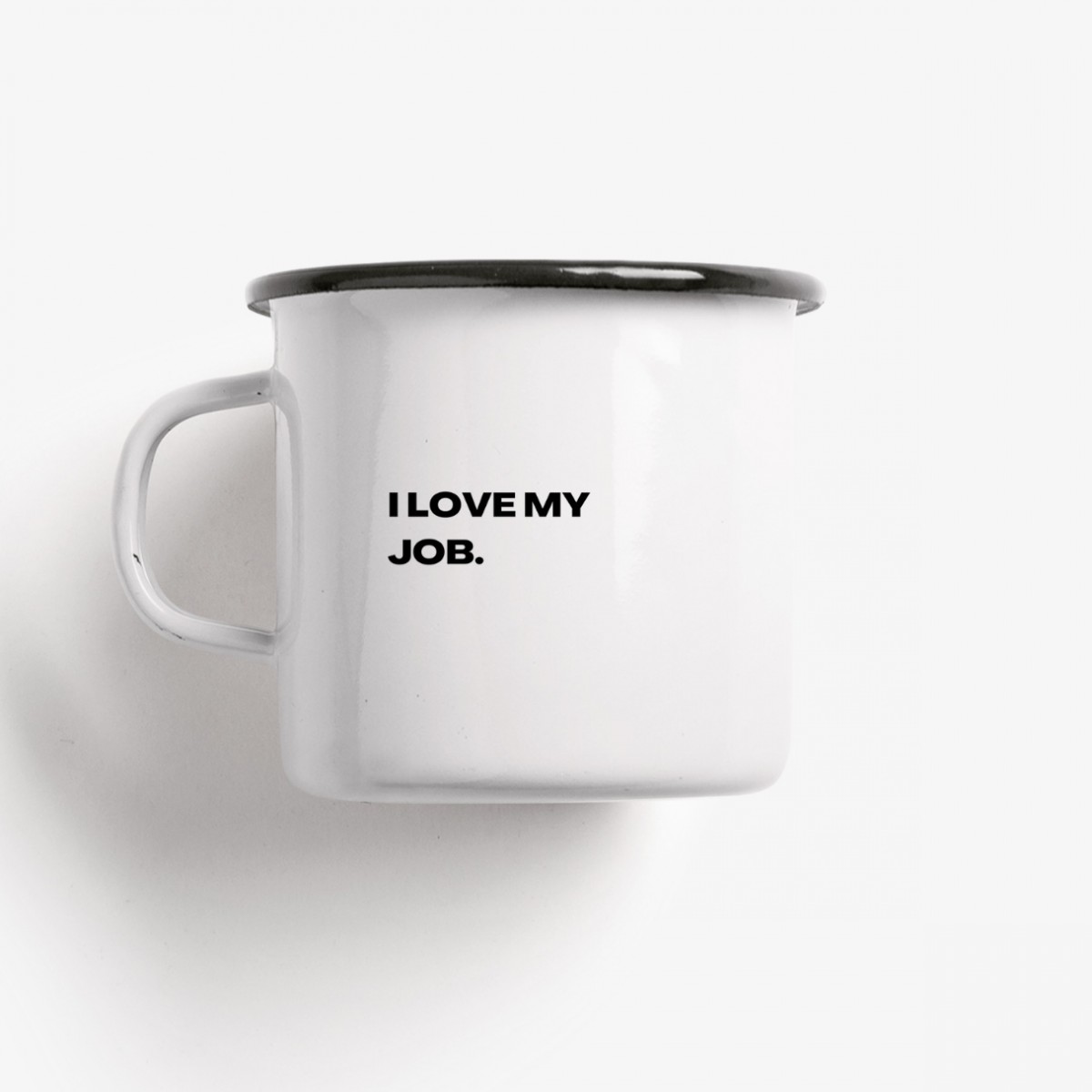 typealive / Emaillebecher Tasse / Love My Job