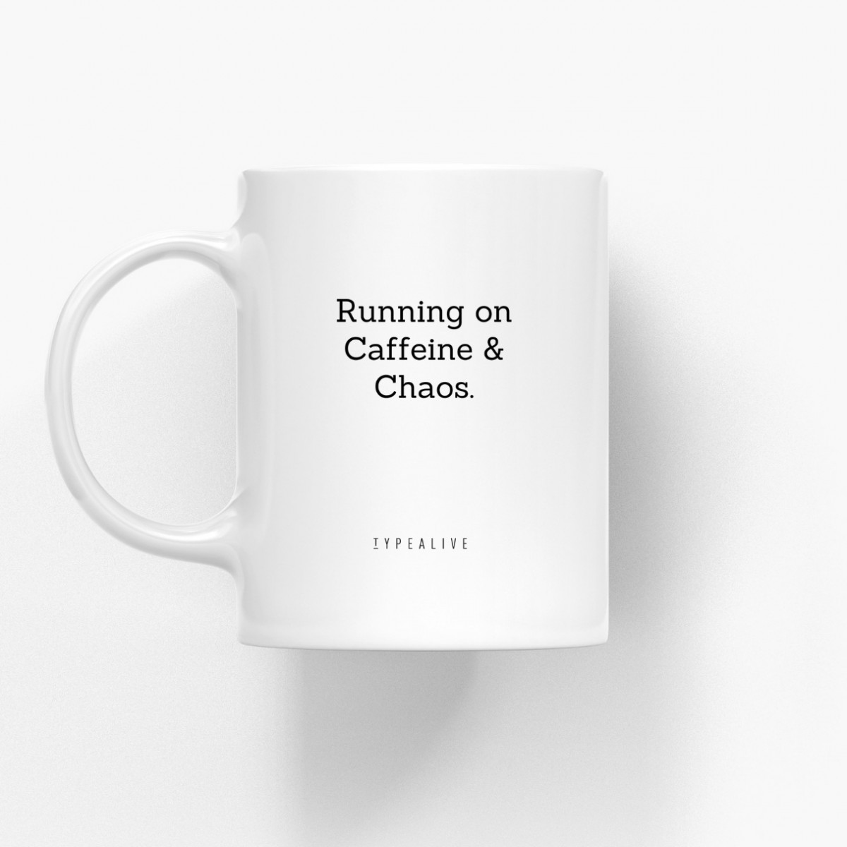 typealive / Tasse aus Keramik / Running On