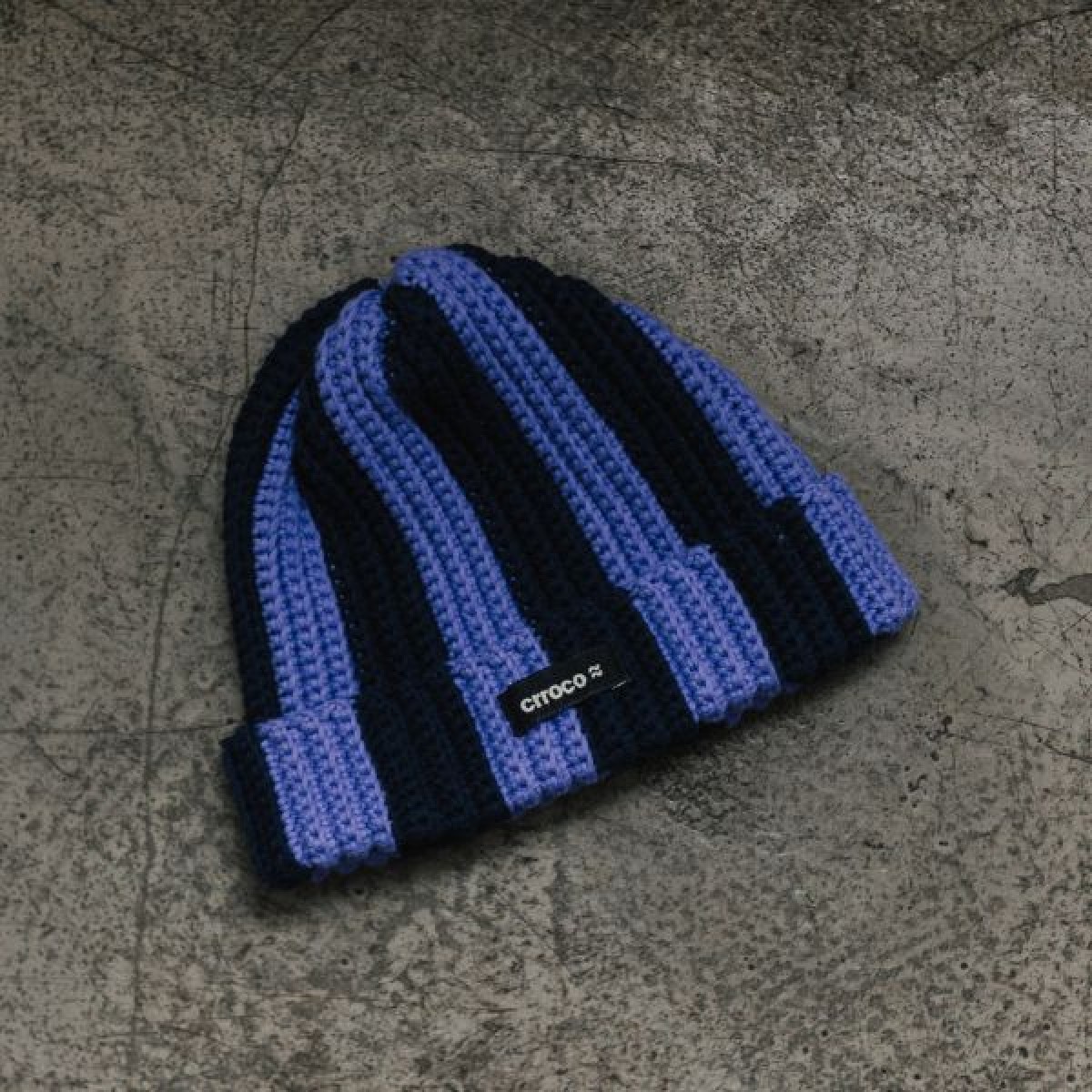 Two-Tone Beanie - bold & cozy - von crroco studio