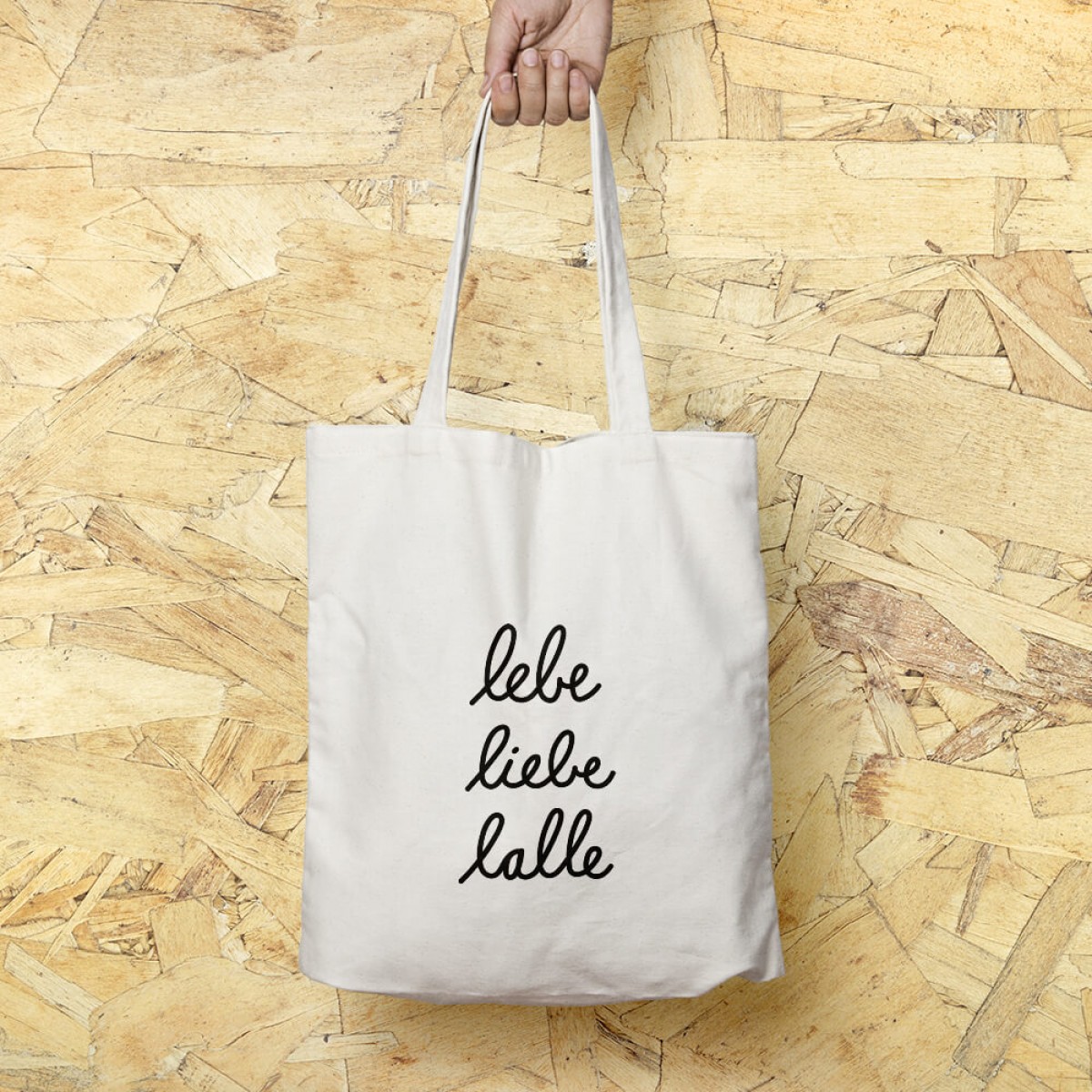 "lebe liebe lalle" Baumwolltasche