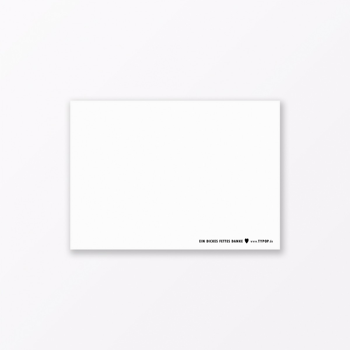 TYPOP 10-teiliges Set Postkarte „Dickes fettes Danke“ mit Herz DIN A6