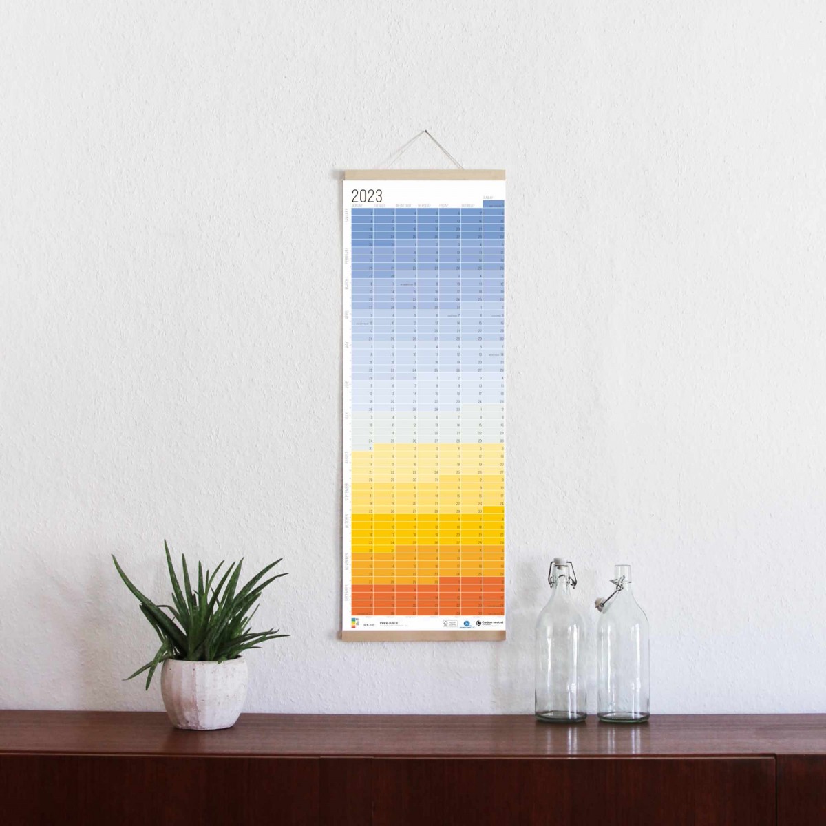 Wandkalender 2023 „Blue Hour“ | Das Original von Wi-La-No | 100 % Recyclingpapier | Limited Edition