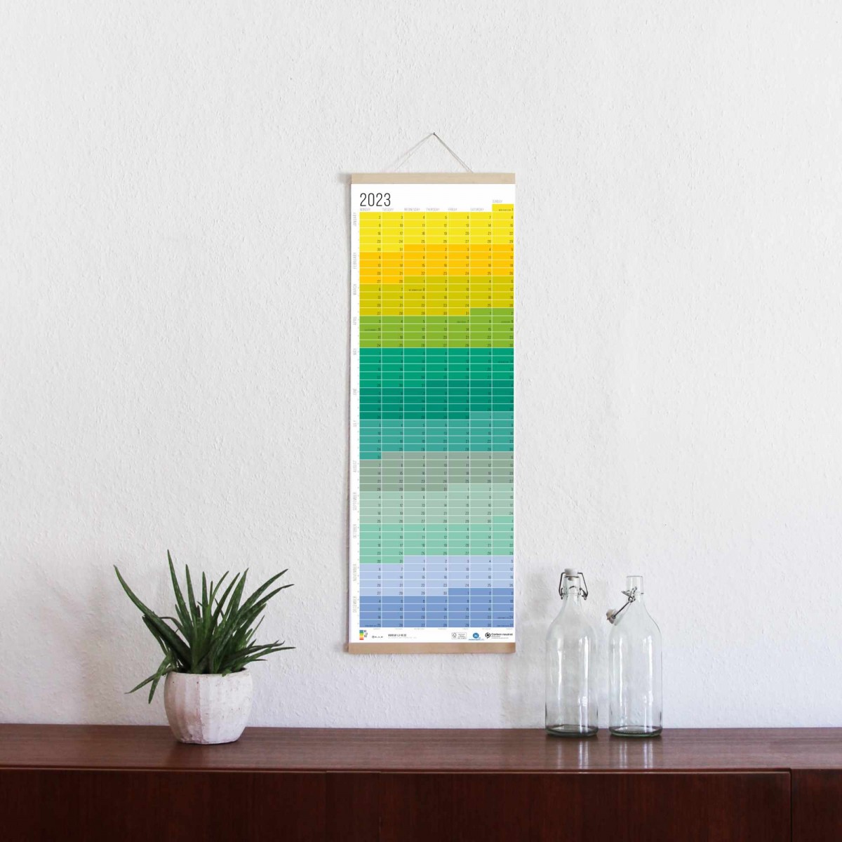 Wandkalender 2023 „Polar“ | Das Original von Wi-La-No | 100 % Recyclingpapier | Limited Edition