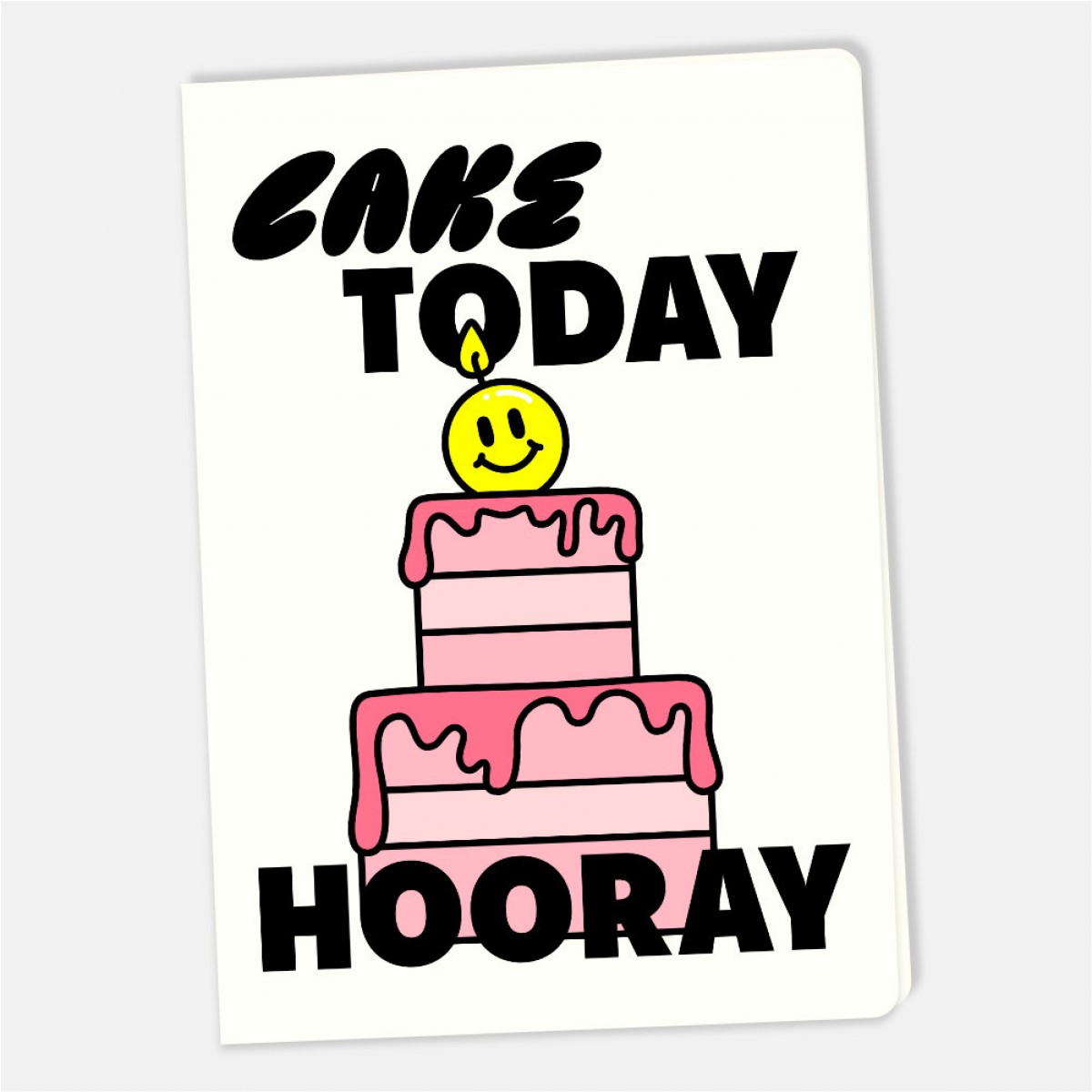 Klappkarte „Cake Today, Hooray!“ – Brunhilda