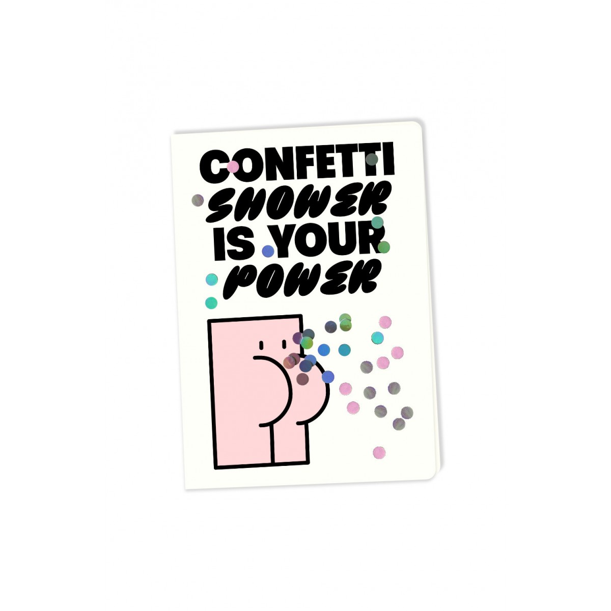 Klappkarte „Confetti Shower – Is Your Power“ – Brunhilda