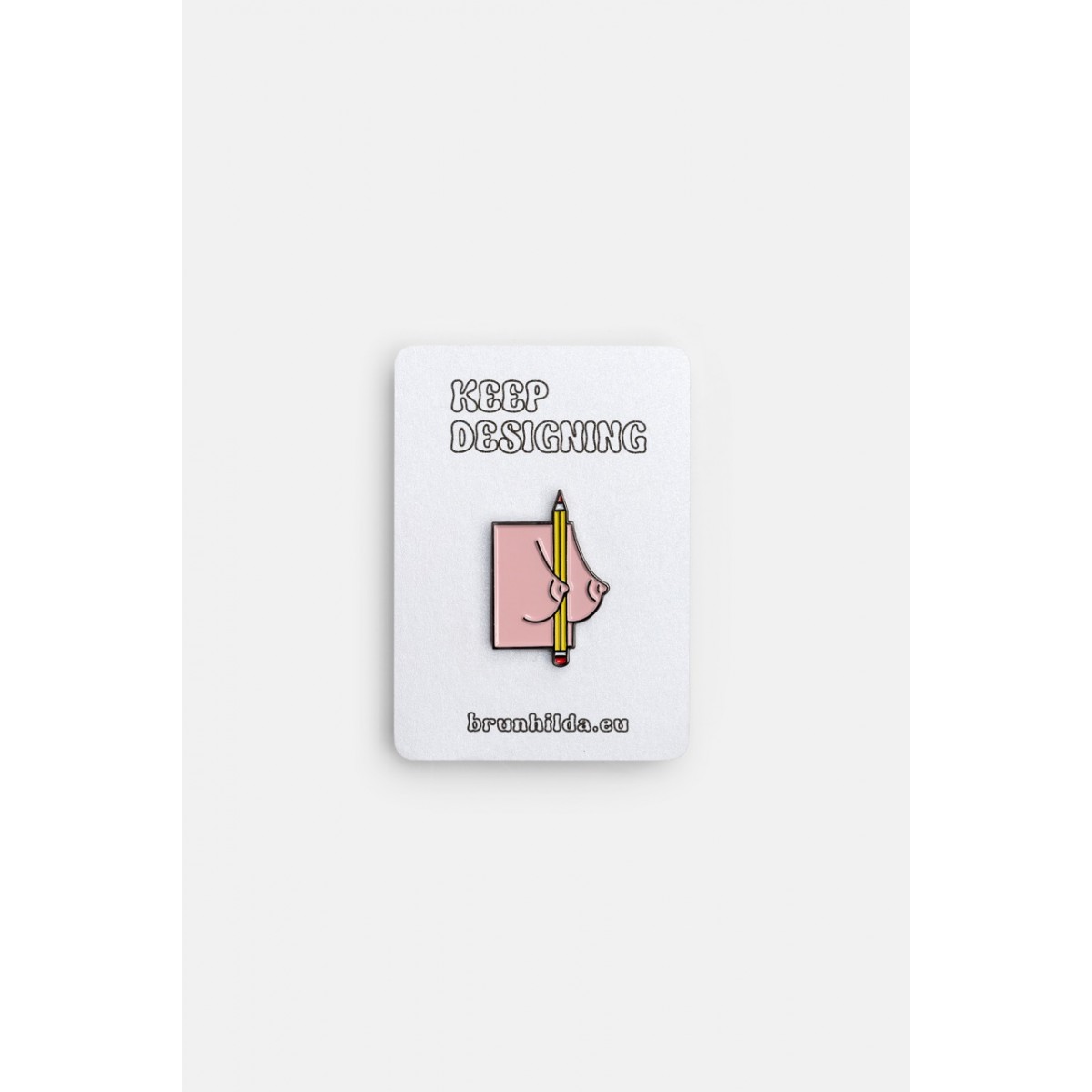 Ansteckpin Bleistift – Brunhilda