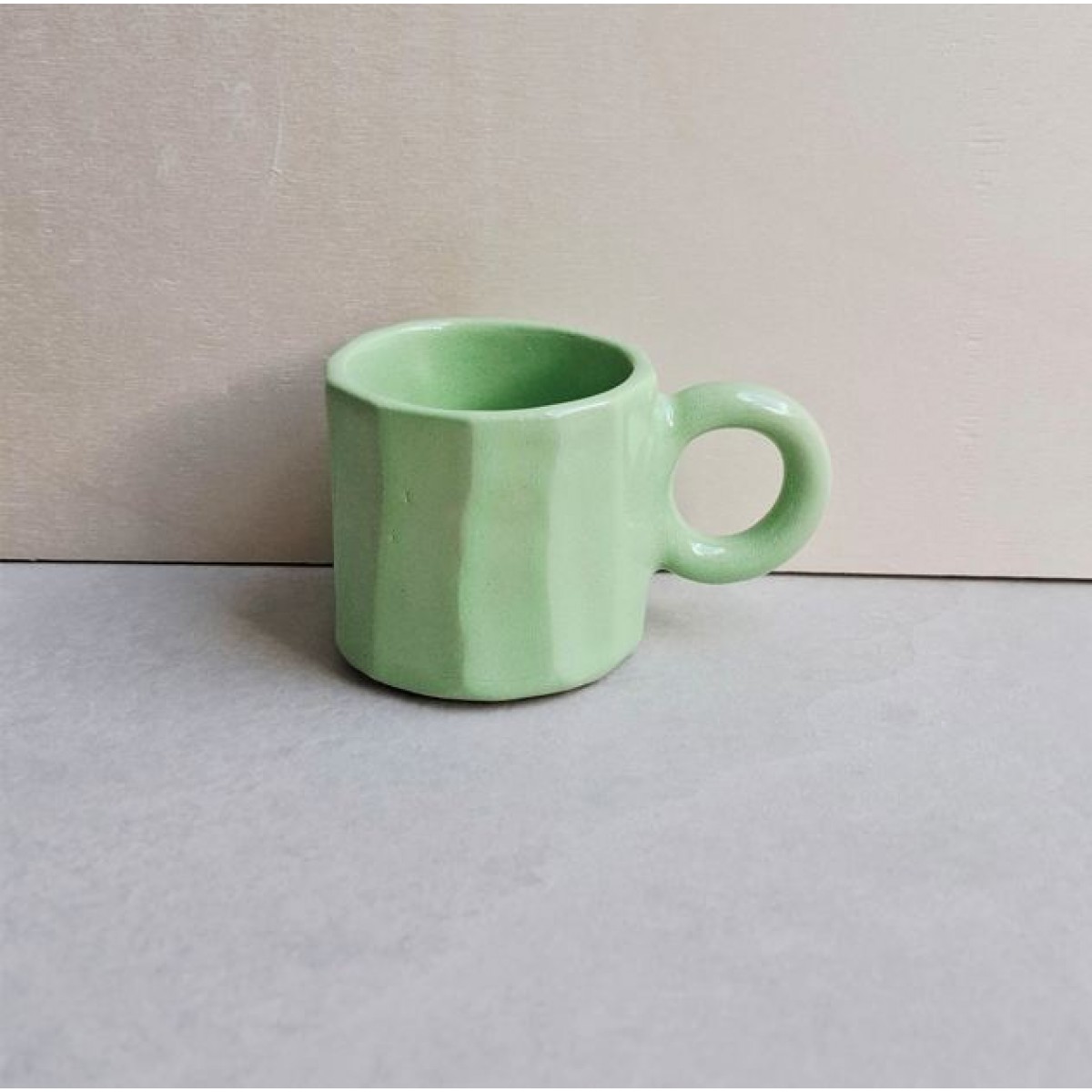 Skelini - handgemachte Espresso Tasse grün