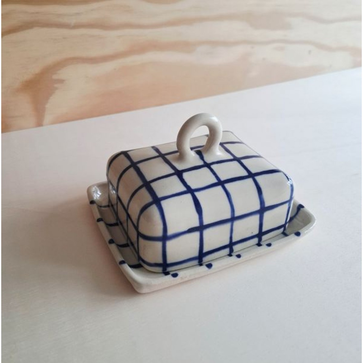 Skelini - Keramik Butterdose handgemacht