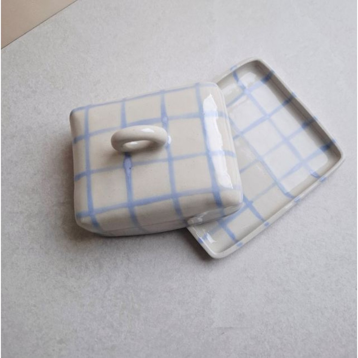 Skelini - Keramik Butterdose handgemacht